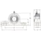 Ami Bearings SINGLE ROW BALL BEARING - 2 IN. KANIGEN SET SCREW BLACK PILLOW BLOCK UCPPL210-32MZ20B - alternate 2